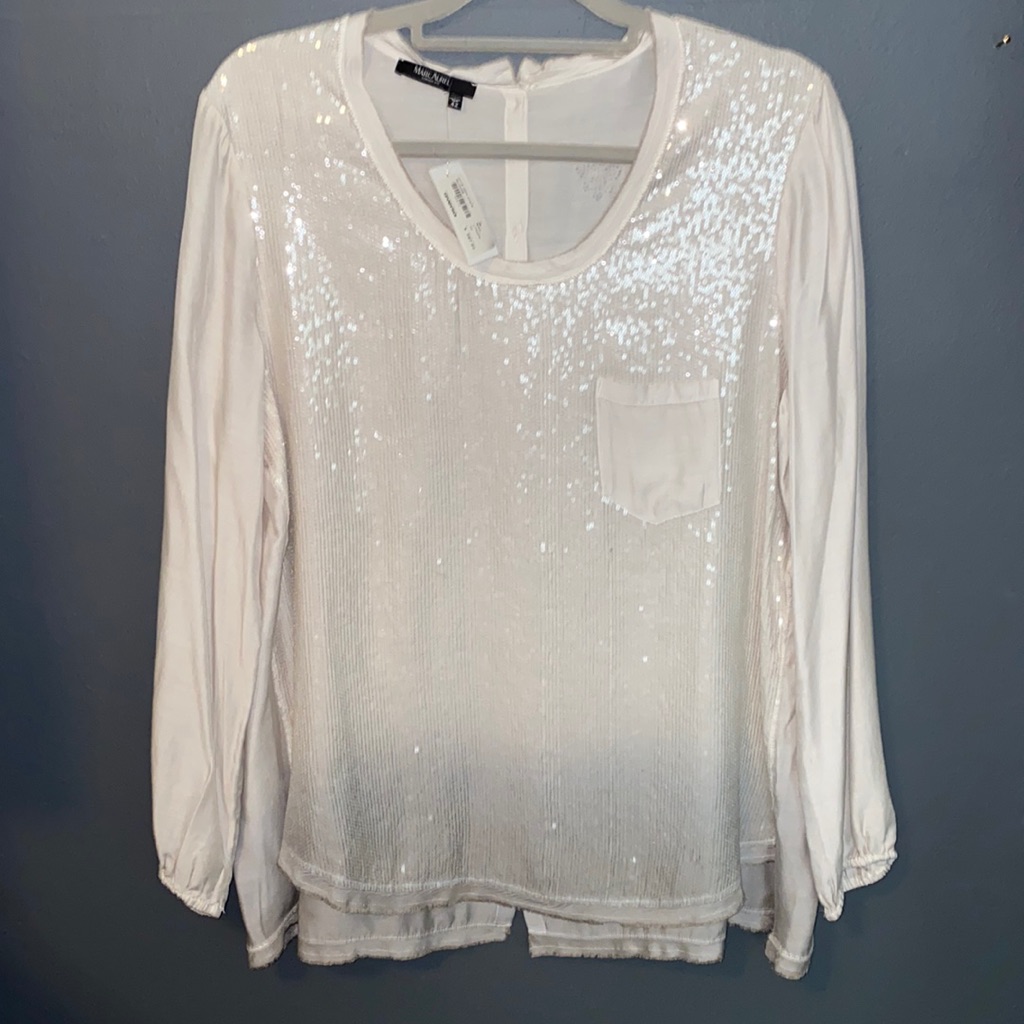 Boutique Marc Aurel Eloquent Sequin Tunic Formal Evening Mob $367 Sz L